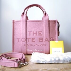 *NEW* MARC JACOBS LEATHER SMALL TOTE BAG - LILAS
